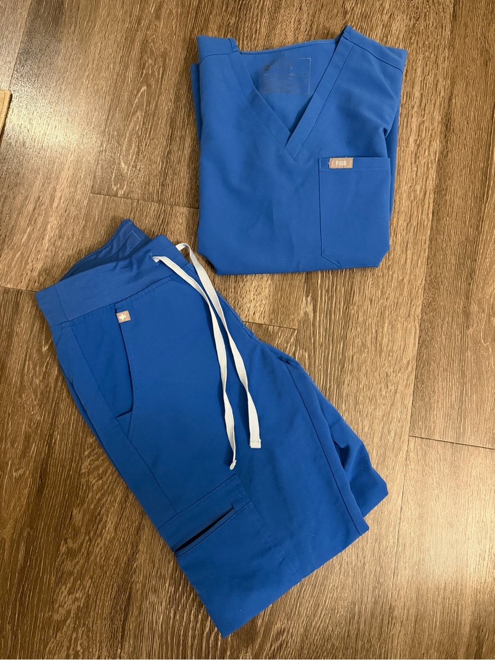 Figs Royal Blue Scrub set